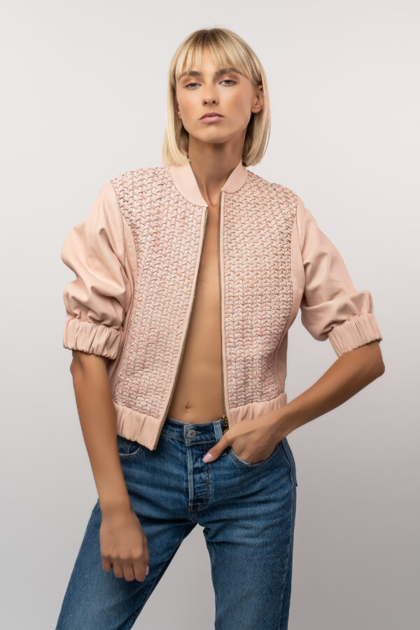 Jacket in pale pink