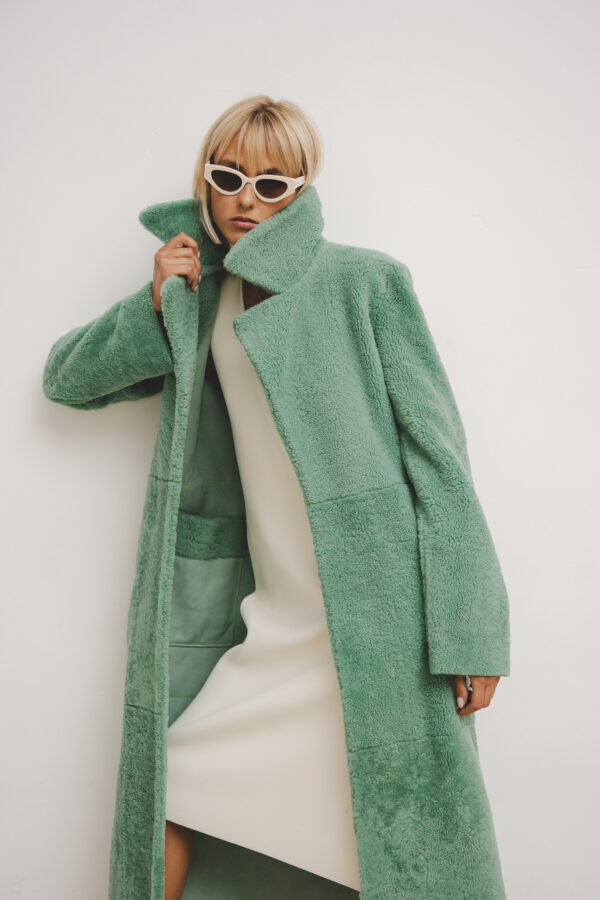 The reversible shearling coat