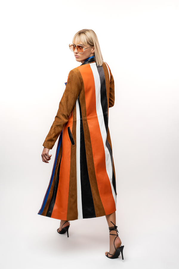 Classic striped coat - Image 2