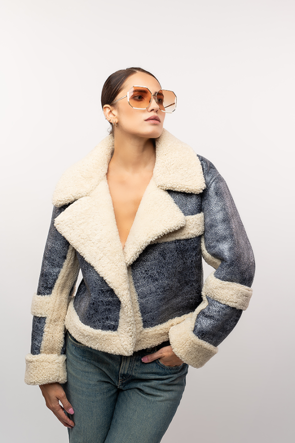 Warm sheepskin jacket