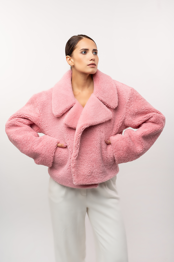 Warm sheepskin jacket