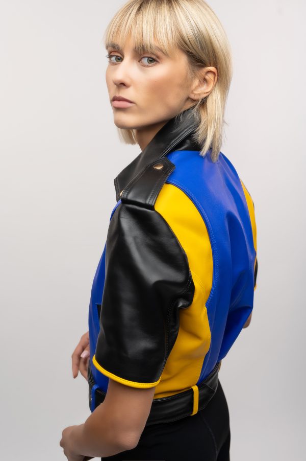 Chaqueta de cuero estilo biker - Imagen 3