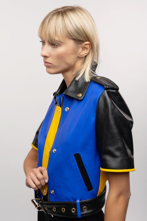 Chaqueta de cuero estilo biker - Imagen 2