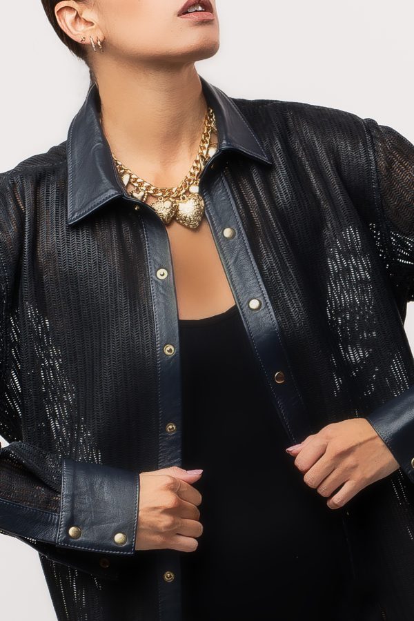 Camisa de cuero negra - Imagen 2