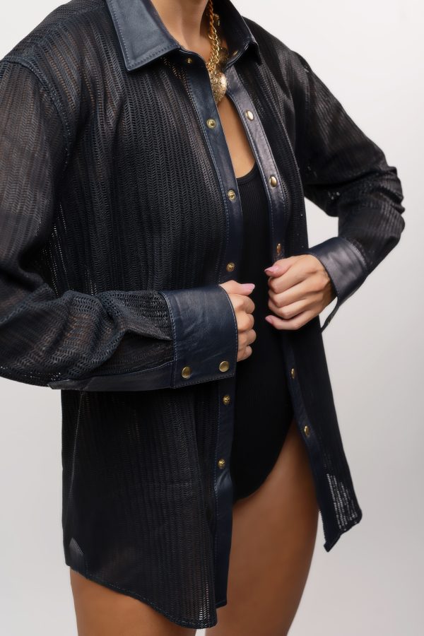 Camisa de cuero negra - Imagen 3
