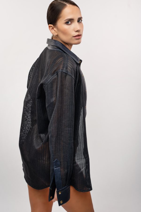 Camisa de cuero negra - Imagen 4